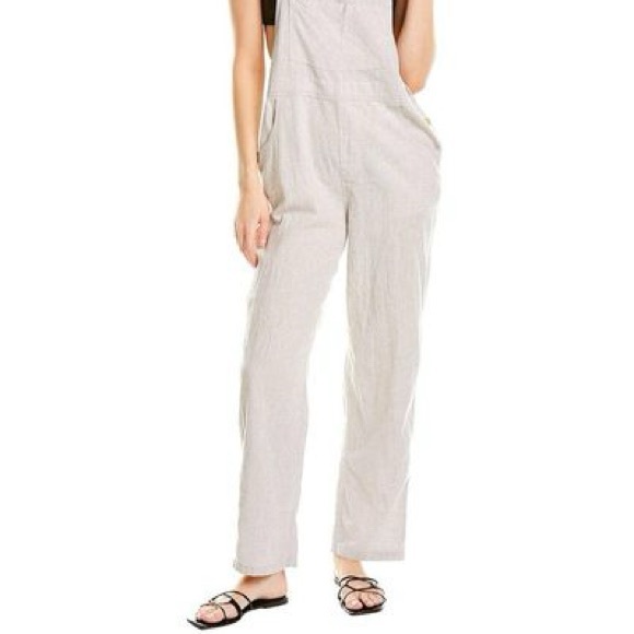 SSO BY DANIELLE 100% LINEN OVERALLS - Picture 3 of 13